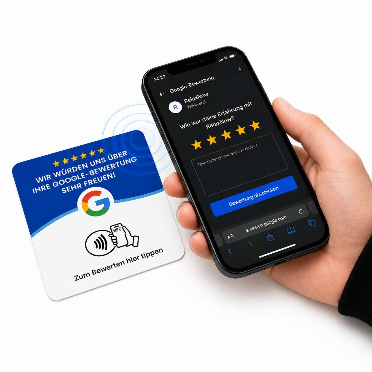 Google Bewertungskarte NFC – Review One Pro